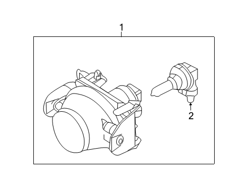 2010 Mercury Milan Chassis Electrical - Fog Lamps Diagram