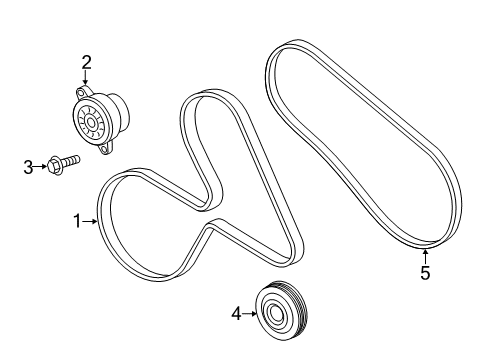 2018 Ford Expedition Belts & Pulleys, Maintenance Diagram