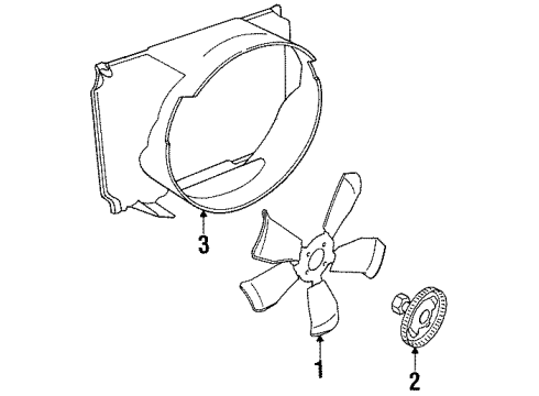 1994 Lincoln Town Car Cooling System, Radiator, Water Pump, Cooling Fan Diagram