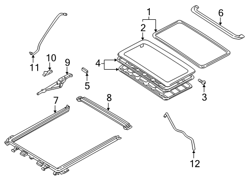 2005 Mercury Mariner Sunroof Diagram