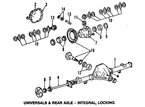 1986 Ford F-150 Wheels Diagram 3 - Thumbnail