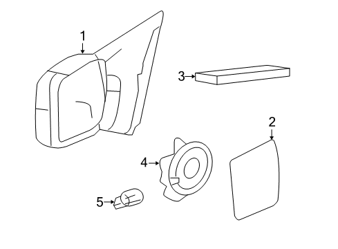 2005 Ford F-150 Outside Mirrors Diagram