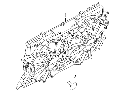 2010 Ford F-150 Cooling System, Radiator, Water Pump, Cooling Fan Diagram 3 - Thumbnail