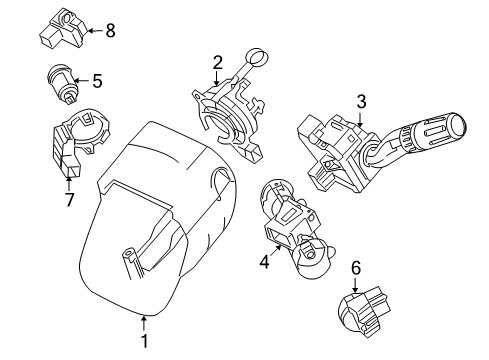 2009 Ford Taurus X Switches Diagram 2 - Thumbnail