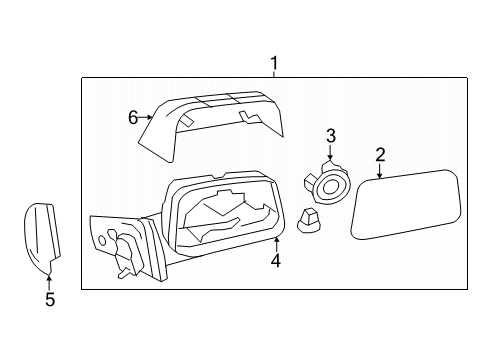 2014 Lincoln MKX Outside Mirrors Diagram