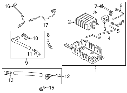 2016 Ford Mustang Separator Assembly - Oil Diagram for FR3Z-6A785-C