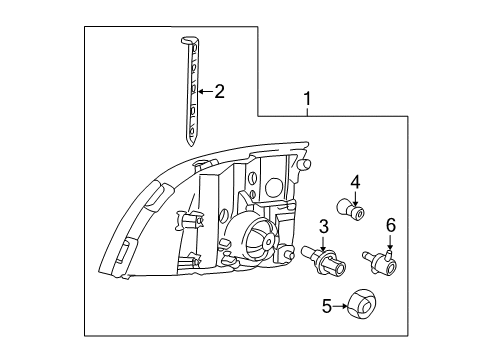 2005 Mercury Mountaineer Bulbs Diagram 2 - Thumbnail