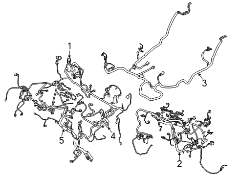 2017 Ford Escape Wire Assembly Diagram for GJ5Z-14290-AL