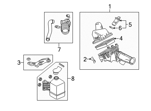 2008 Mercury Milan Air Intake Diagram 2 - Thumbnail