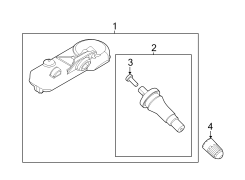 2023 Ford E-Transit Tire Pressure Monitoring Diagram