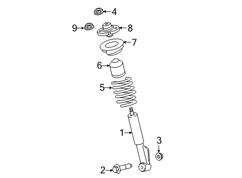 2017 Ford Expedition Struts & Components - Front Diagram 4 - Thumbnail