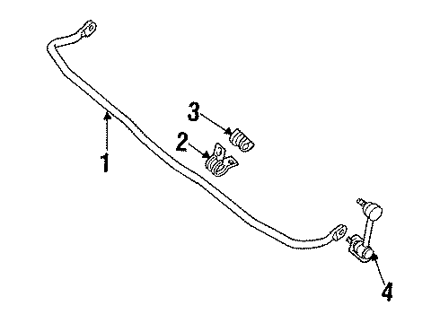 1995 Ford Probe Bracket Diagram for F42Z5486A