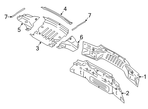 2023 Ford Mustang Rear Body Diagram