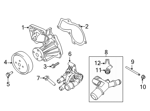 2020 Ford Escape Water Pump Diagram 1 - Thumbnail