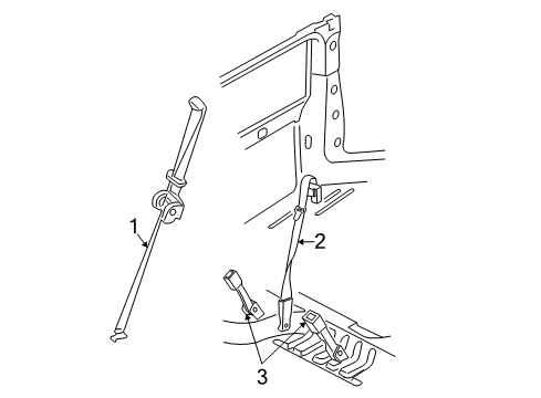 2006 Ford Freestar Seat Belt Diagram 3 - Thumbnail