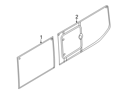 2016 Ford Transit-250 Side Panel - Glass & Hardware Diagram 4 - Thumbnail