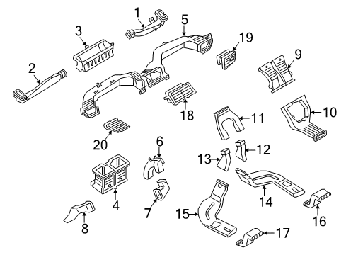 2015 Lincoln MKC Ducts Diagram