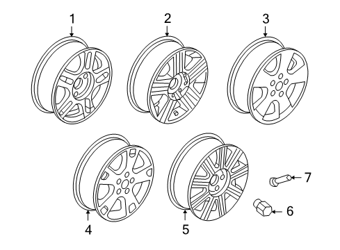 2005 Mercury Monterey Wheels Diagram