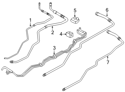 2007 Lincoln Navigator Rear A/C Lines Diagram