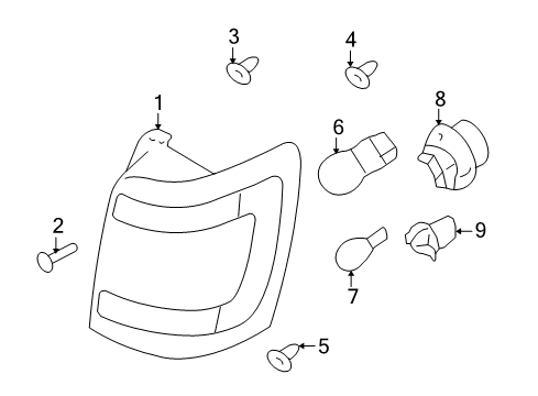 2009 Ford Escape Bulbs Diagram