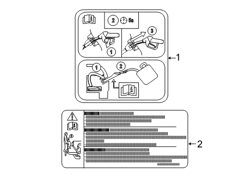 2022 Ford F-250 Super Duty Information Labels Diagram