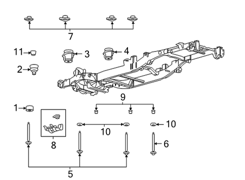 2021 Ford F-150 Frame & Components Diagram