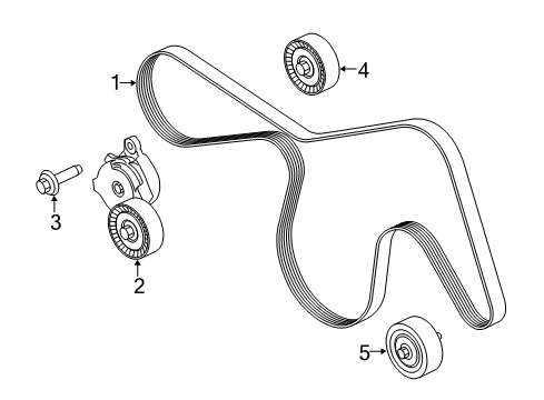 2018 Ford F-150 Belts & Pulleys Diagram