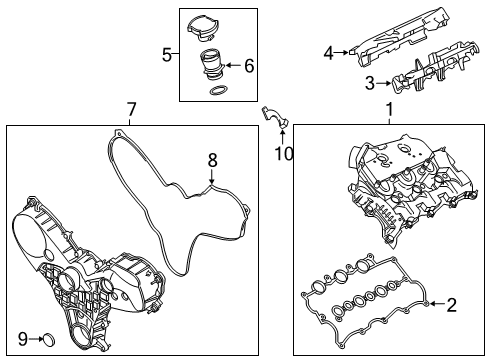 2018 Ford F-150 Valve & Timing Covers Diagram