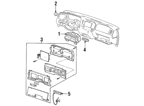 2000 Mercury Grand Marquis Gauges Diagram 1 - Thumbnail