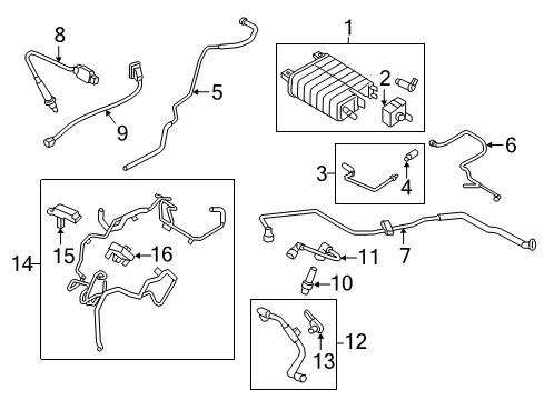 2019 Lincoln Continental Emission Components Diagram 1 - Thumbnail