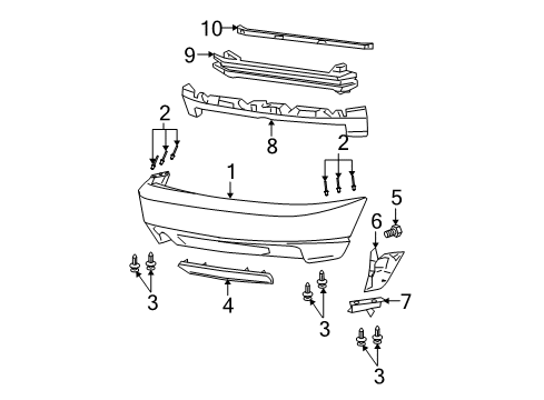 2002 Ford Focus Rear Bumper Diagram