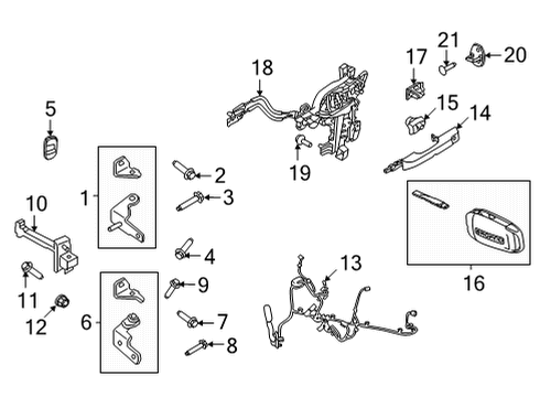 2023 Ford Bronco Sport Front Door Diagram