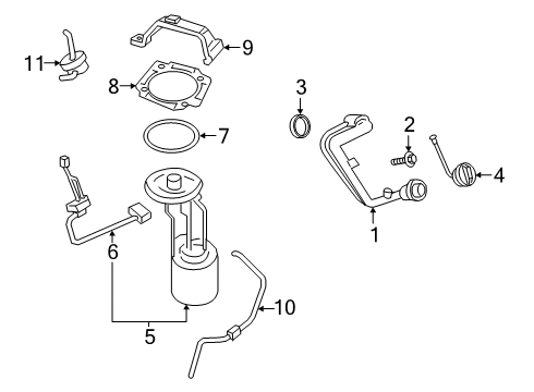 2022 Ford F-250 Super Duty Senders Diagram