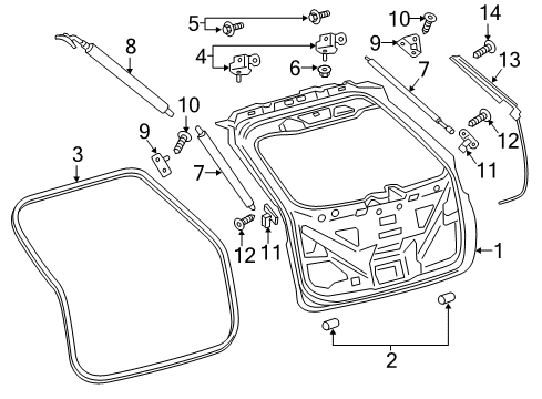 2017 Lincoln MKX Lift Gate Diagram