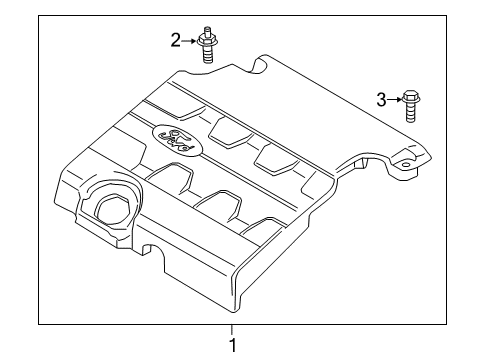 2015 Ford Edge Engine Appearance Cover Diagram