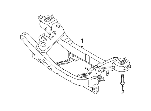 2015 Lincoln MKC Suspension Mounting - Rear Diagram 2 - Thumbnail