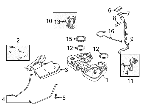 2010 Lincoln MKT Fuel Supply Diagram