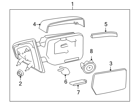 2012 Ford F-150 Outside Mirrors Diagram