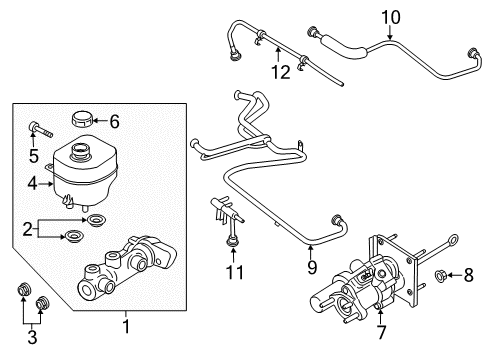 2019 Ford F-350 Super Duty Dash Panel Components Diagram