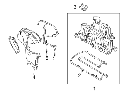 2020 Ford Fusion Valve & Timing Covers Diagram