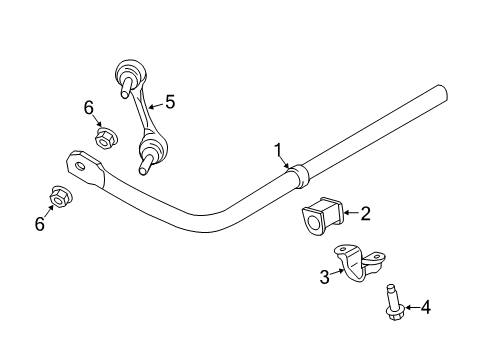 2021 Ford Edge Rear Suspension, Control Arm Diagram 1 - Thumbnail