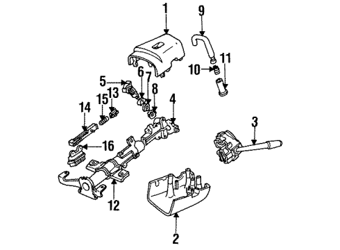 1993 Mercury Cougar Switches Diagram 2 - Thumbnail