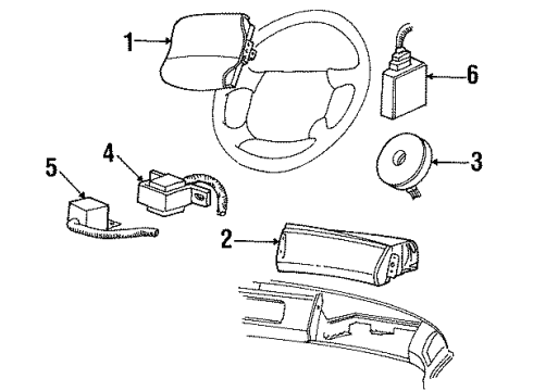 1998 Ford Windstar Module Diagram for F78Z-16044A74-AAA