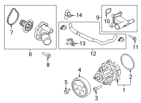 2023 Ford Transit Connect Water Pump Diagram