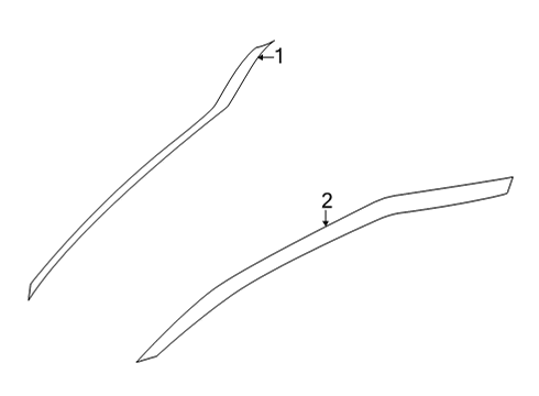 2023 Ford Mustang Stripe Tape Diagram