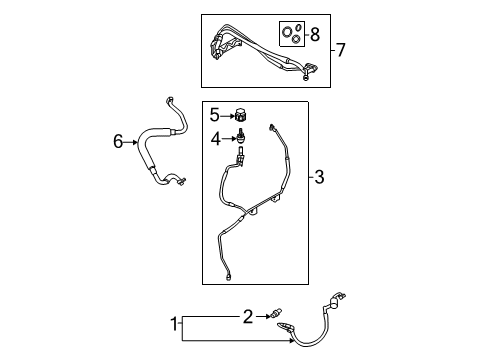 2021 Ford Transit-350 HD A/C Condenser, Compressor & Lines Diagram 5 - Thumbnail