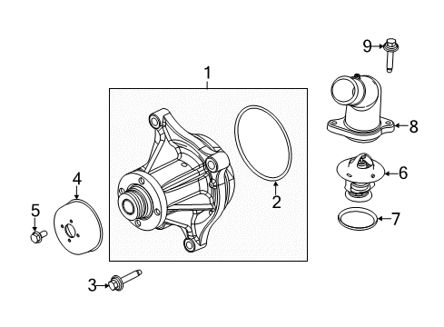 2022 Ford F-250 Super Duty Water Pump Diagram