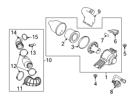 2014 Ford E-350 Super Duty Air Inlet Diagram 2 - Thumbnail