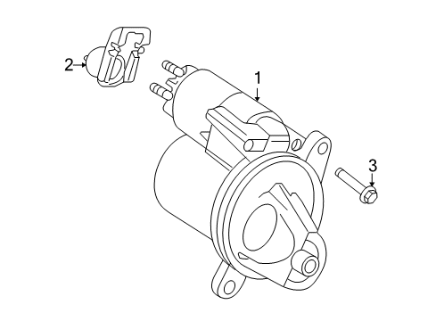 2010 Ford Mustang Starter, Electrical Diagram 2 - Thumbnail