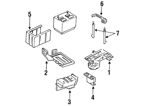 1995 Mercury Villager Battery Diagram for BXT-35-A